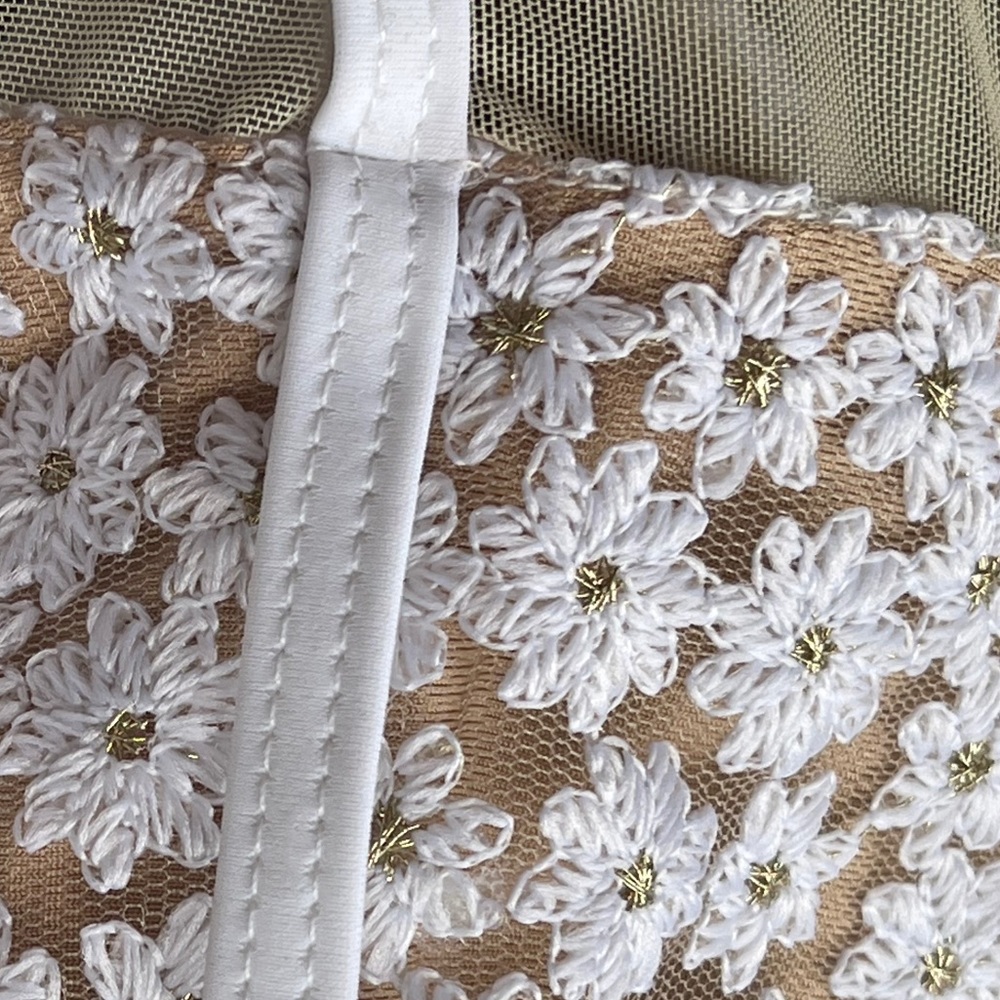 Monaco Vintage Bohemian Gold Fleck Floral Bikini - Picture 5 of 6